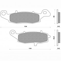 Τακάκια Daytona 36651 (FA229)(FD228) Τακάκια Daytona 36651 (FA229)(FD228)
